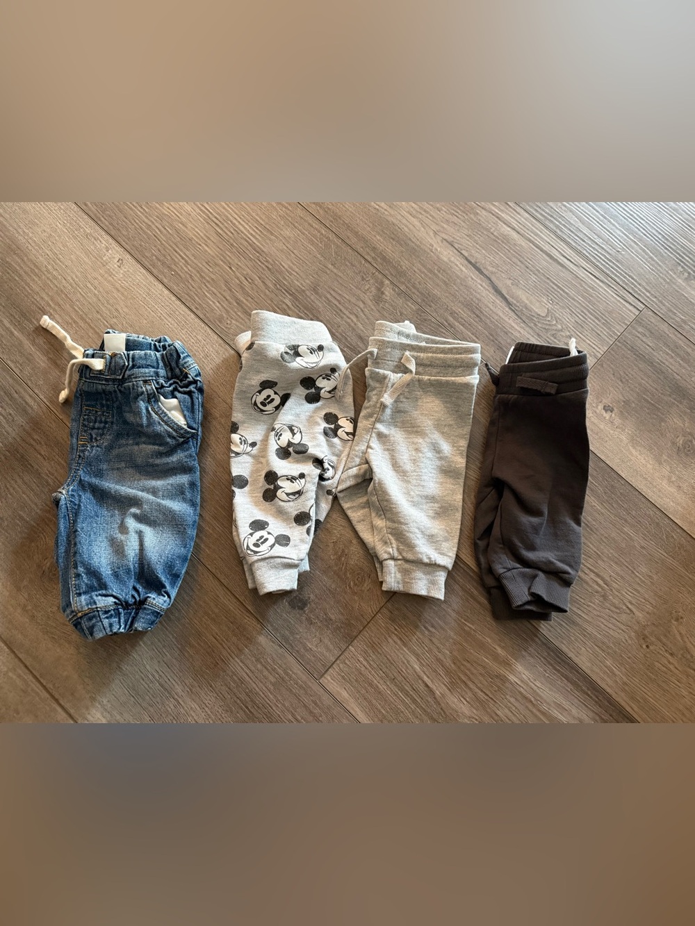 Gray Mickey Mouse Jogger Pants for Kids - Cozy Sweatpants
